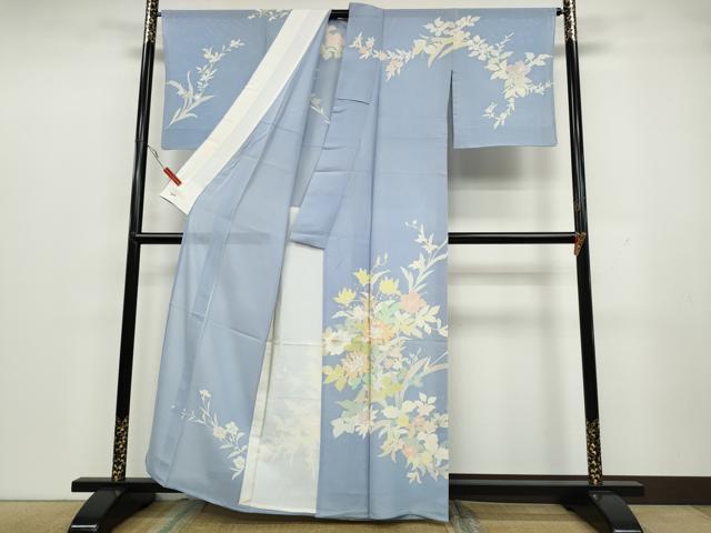 平和屋着物●訪問着　絞り　横段文　銀彩　正絹　逸品　未使用　AAAX6992ck 平和屋着物○訪問着 絞り 横段文 銀彩 正絹 逸品 未使用