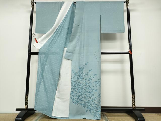 平和屋着物＊夏物 人間国宝 小宮康孝 色留袖 江戸小紋 絽 枝葉文