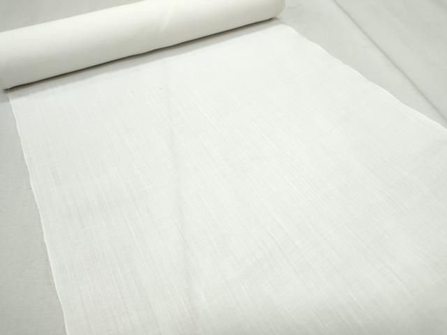 平和屋着物●夏物　越後上布　反物　着尺　苧麻　逸品　未使用　CAAU4840th