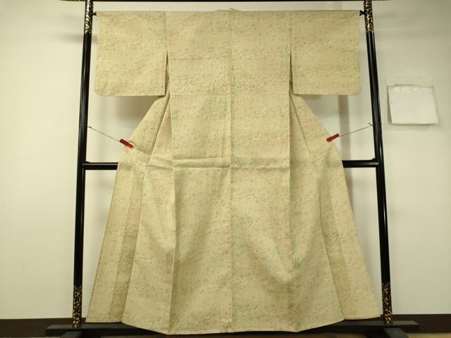 平和屋着物●上質な紬　絣文様　正絹　逸品　CAAR8283vf 平和屋着物○上質な紬 絣文様 正絹 逸品 CAAR8283vf