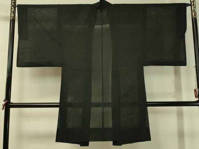 平和屋着物▽男性 長羽織 スリーシーズン 春夏秋 塵除け 霞紋 