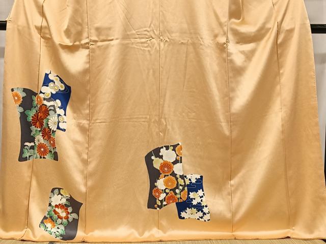 平和屋着物○本場琉球絣 菱花文 正絹 逸品 CAAX4669ut