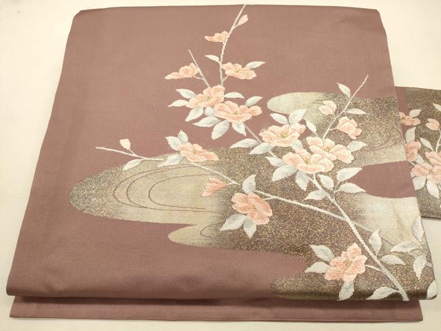 3*i様 名古屋帯 型染め 大柄花唐草 素敵な色味 九寸 正絹 着物 RO-50 175088674.jpg?cmsp_timestamp=