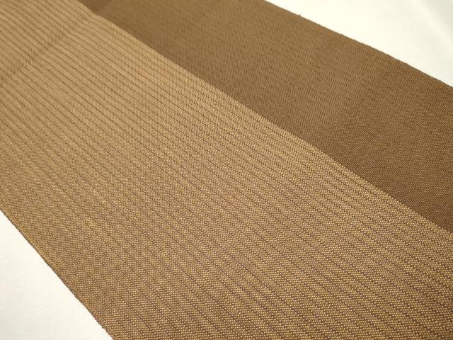 平和屋着物○八寸名古屋帯 紬地 間道 正絹 逸品 CAAU9215hy