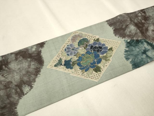 平和屋着物□極上 西陣 川島織物 つけ帯 唐織 花丸文 証紙付き 逸品