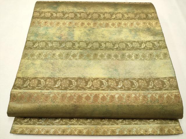 平和屋着物○西陣織 陰山織物謹製 箔屋清兵衛 六通柄袋帯