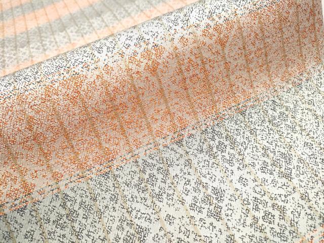 平和屋着物○両面 全通柄袋帯 縞 正絹 逸品 CAAU9528hy