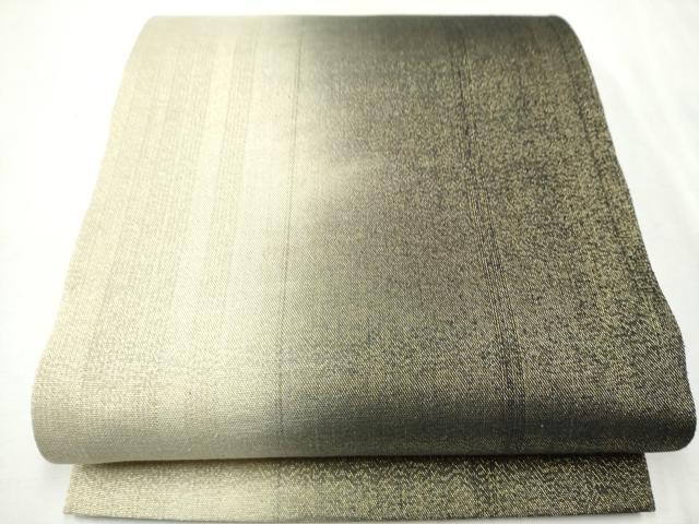 平和屋着物●ひなや工房　くむ・あむ・おる　伊豆蔵明彦　全通柄袋帯　霞文　金糸　正絹　逸品　CAAU9534hy