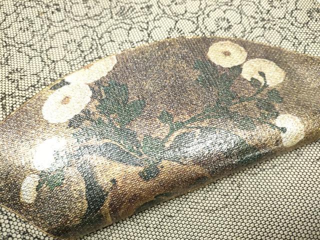 平和屋着物●太鼓柄袋帯　地紙草花文　金彩　正絹　逸品　CAAU9537hy 平和屋着物○太鼓柄袋帯 地紙草花文 金彩 正絹 逸品 CAAU9537hy