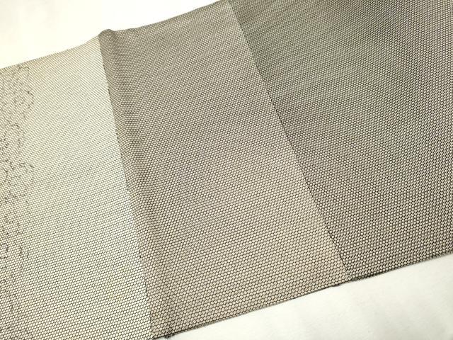 平和屋着物○太鼓柄袋帯 地紙草花文 金彩 正絹 逸品 CAAU9537hy