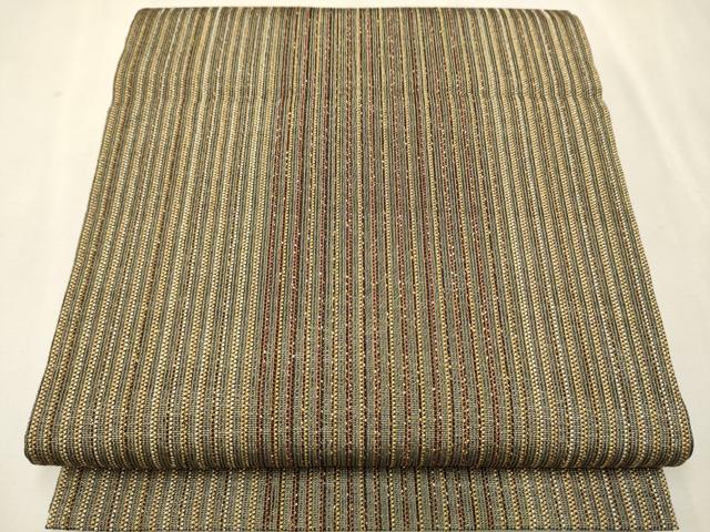 平和屋着物○全通柄袋帯 間道 金通し地 やまと誂製