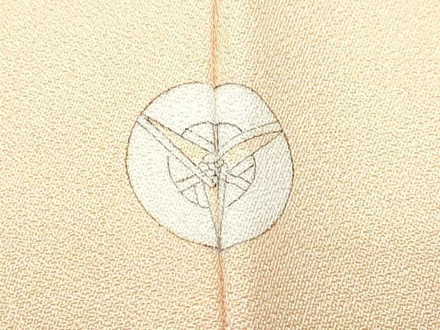 平和屋着物○人間国宝 福田喜三郎 訪問着 駒刺繍 扇面吉祥文 金彩