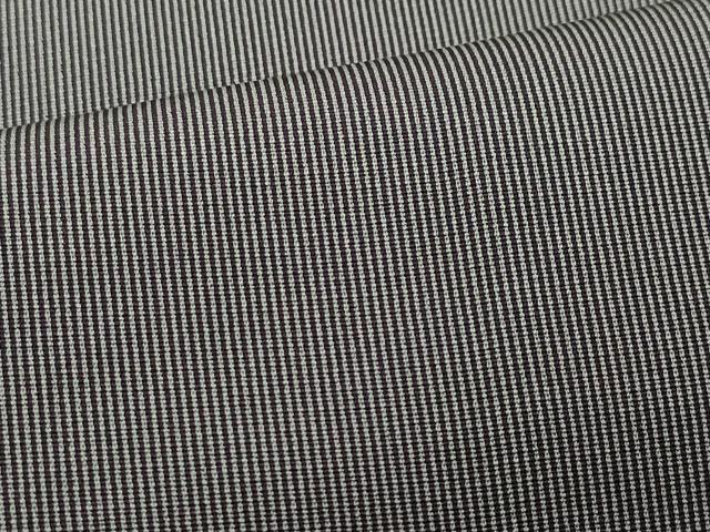 平和屋着物○江戸小紋 本草木萬両染 万筋 黒鳶色×