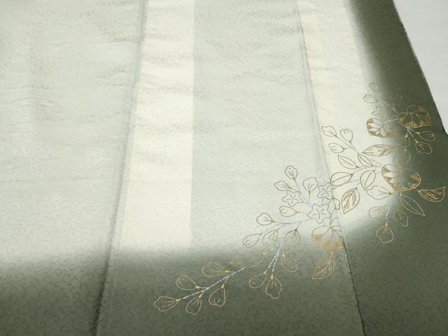 平和屋着物○訪問着 松花文 暈し染め 金彩 正絹 逸品 CAAU9622vf