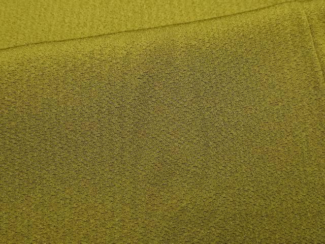 平和屋着物●上質な色無地　作家物　杢目地紋　鶯茶色　正絹　逸品　CAAU9635vf 平和屋着物○上質な色無地 作家物 杢目地紋 鶯茶色 正絹