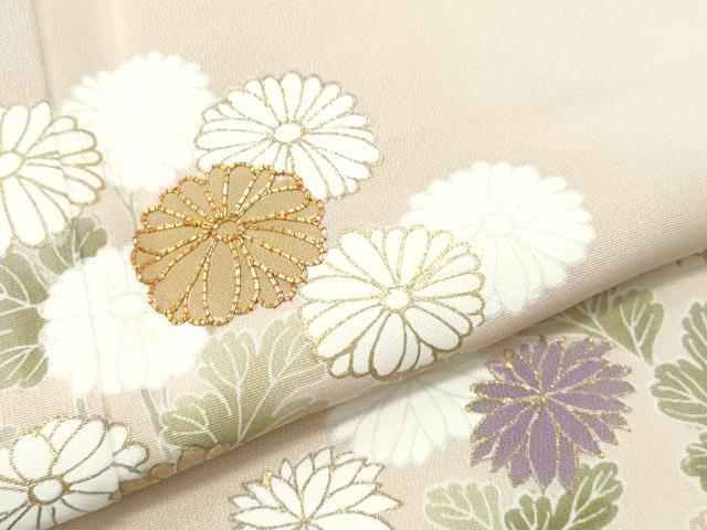 平和屋着物○訪問着 総刺繍 駒刺繍 草花文 金彩 正絹 逸品 未