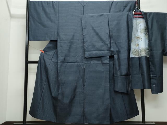 平和屋着物●男性　本場大島紬　アンサンブル　吉祥文　正絹　逸品　CAAU9663vf