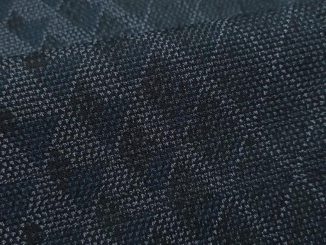 平和屋着物○本塩沢 吉祥菱文 正絹 逸品 CAAU9678vf 紬