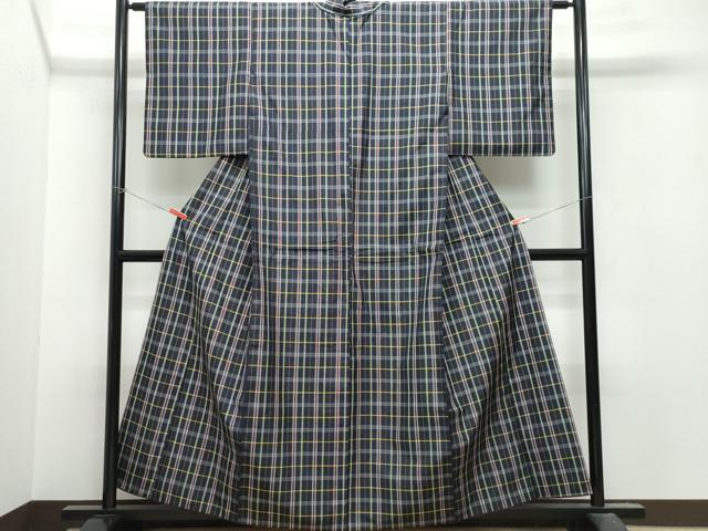 平和屋着物○上質な紬 縞 正絹 逸品 CAAY5189ut 平和屋着物○本場