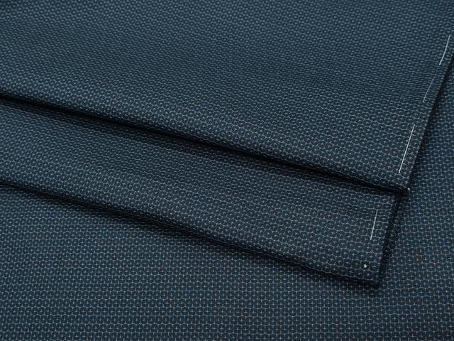 平和屋着物●男性　紬　100亀甲　正絹　逸品　未使用　CAAU9713vf