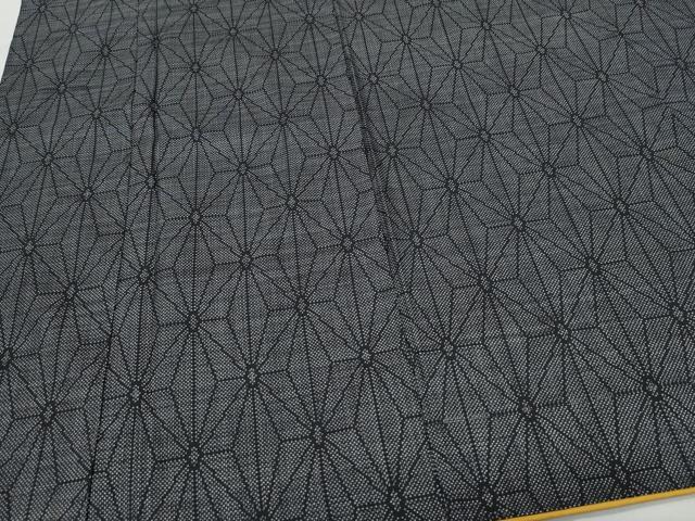 平和屋着物○本場大島紬 7マルキ 麻の葉文 正絹 逸品 CAAU9859vf