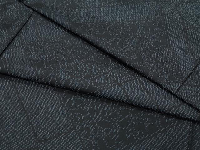 平和屋着物●本場大島紬　更紗花唐草文　正絹　逸品　未使用　CAAU9893vf