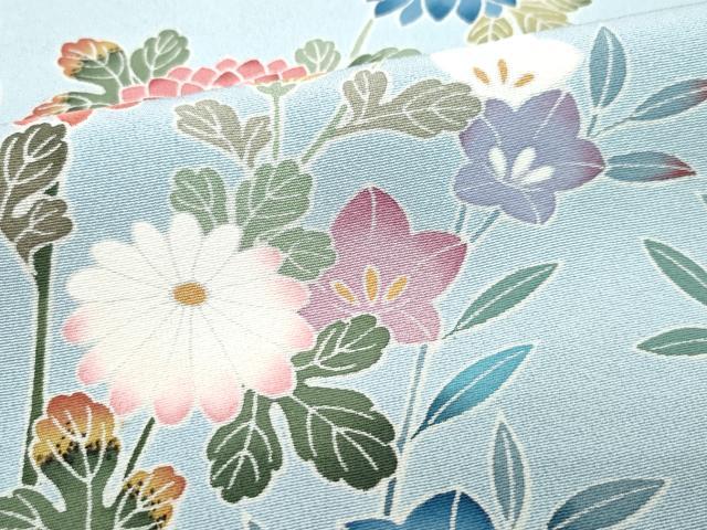 平和屋着物○訪問着 友禅 作家物 枝花文 暈し染め 正絹