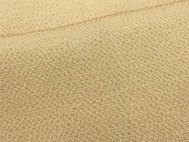 平和屋着物○上質な色無地 芝翫茶色 鬼しぼ縮緬 正絹 逸品 CAAU9898vf