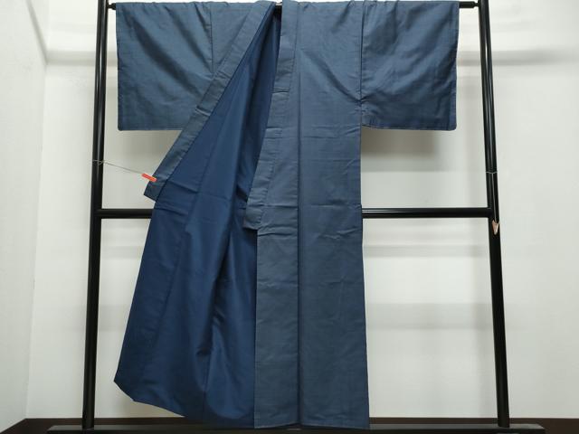 平和屋着物○男性 紬 アンサンブル 縞 黒地 正絹 逸品 CAAW7230yc 平和