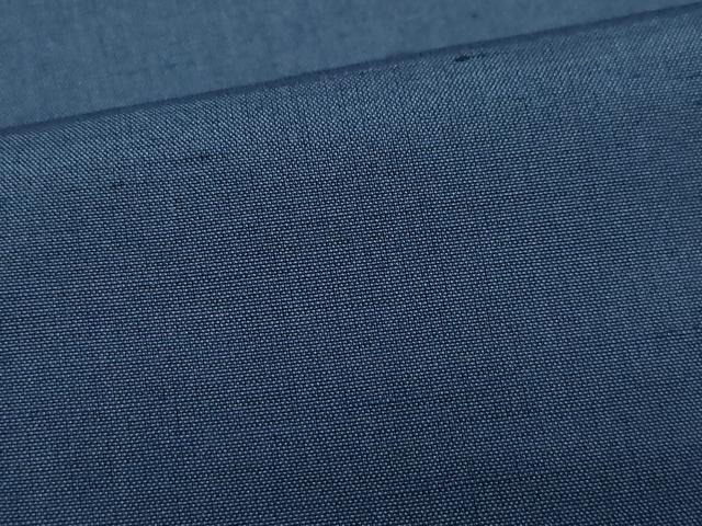 平和屋着物○男性 紬 アンサンブル 青褐色 正絹 逸品 未使用 CAAU9934vf