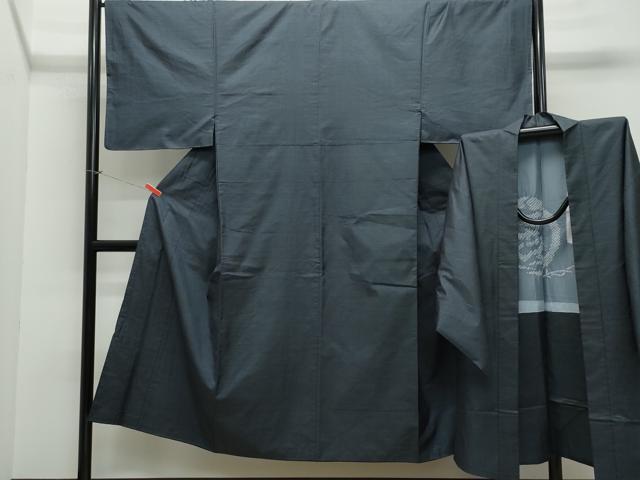 平和屋着物●男性　本場大島紬　アンサンブル　100亀甲　総詰め　正絹　逸品　CAAU9942vf