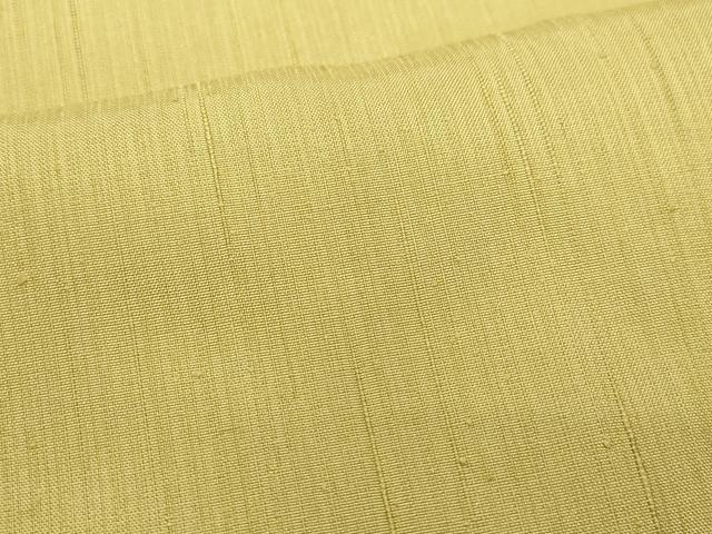 平和屋着物●上質な紬　色無地　黄橡色　正絹　逸品　CAAU9984vf 平和屋着物○上質な紬 色無地 黄橡色 正絹 逸品 CAAU9984vf 紬