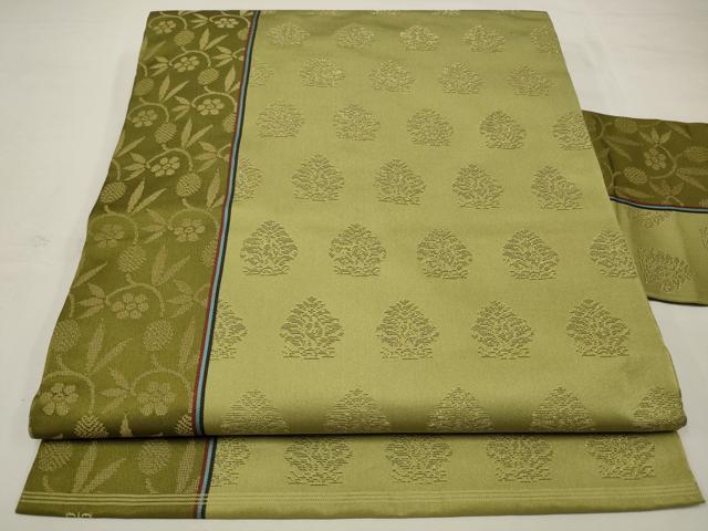 平和屋着物○西陣 川島織物謹製 九寸名古屋帯 名物裂 笹蔓