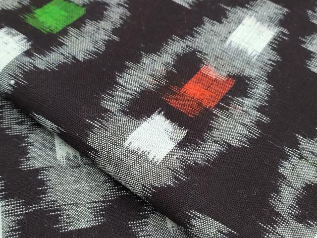 平和屋着物○久留米絣 反物 吉祥文 証紙付き 着尺 逸品 未使用 CAAV0482th