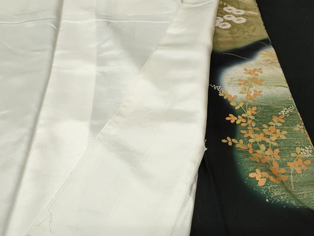 新品未使用❇️豪華黒留め袖　金銀彩暈し染め 　５つ紋　フルセット　A838 黒留袖 鶴 金駒刺繍 金彩 友禅 落款 未仕立て 仮絵羽 丹後