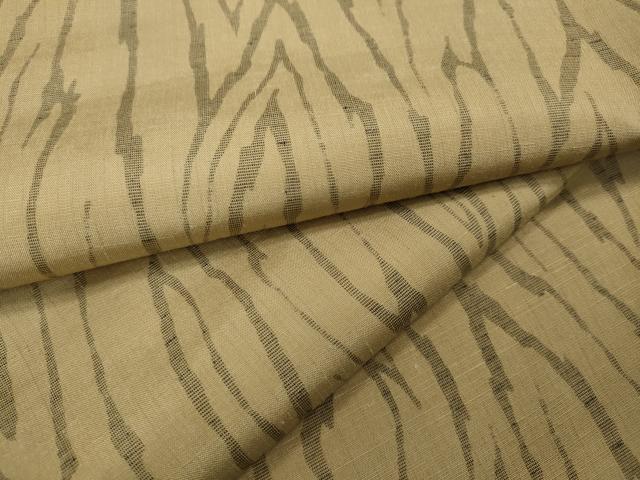 平和屋着物▽上質な紬　単衣　杢目文様　正絹　逸品　CAAV3174ut