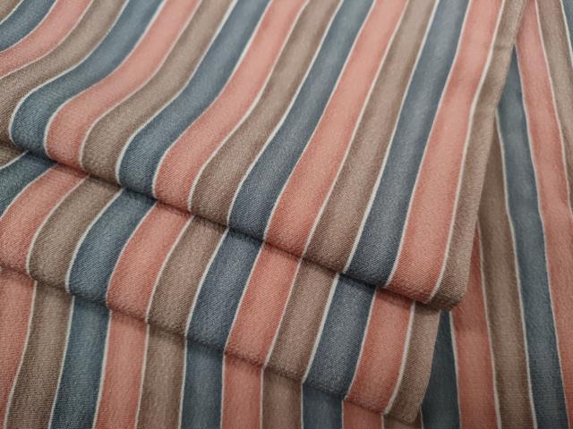 平和屋着物▽洗える最高級着物　＜英＞はなぶさ謹製　小紋　単衣　間道　洗える着物　CAAV3183ut