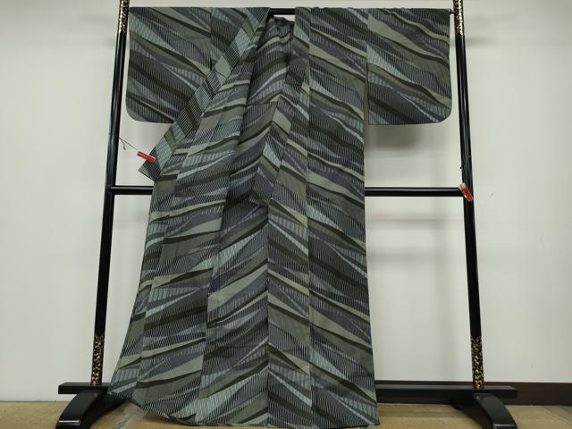 平和屋着物▽小紋 単衣 吉祥文 洗える着物 CAAV3187ut