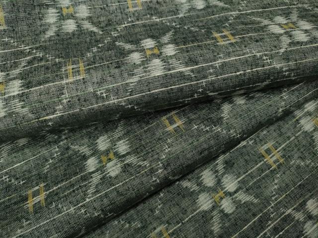 平和屋着物▽上質な紬　単衣　蜀江花文　正絹　逸品　CAAV3199ut