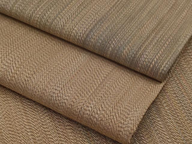 平和屋着物▽本場縞大島紬　単衣　縞　正絹　逸品　CAAV3688dy