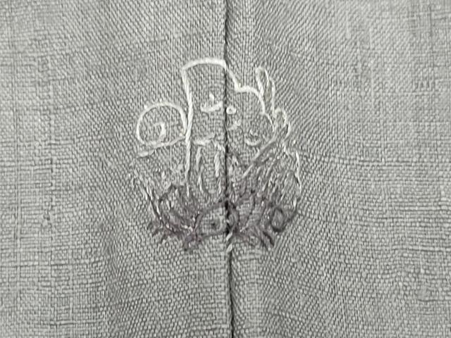 平和屋着物▽結城紬 単衣 色無地 潤色 正絹 逸品 CAAV3696dy