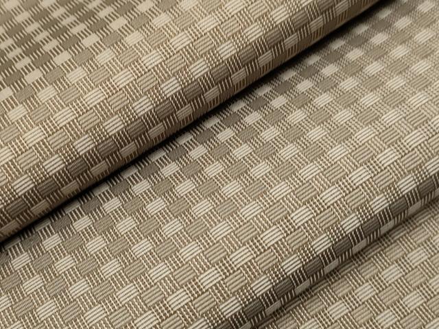 平和屋着物▽小紋　単衣　格子柄　CAAV3710dy