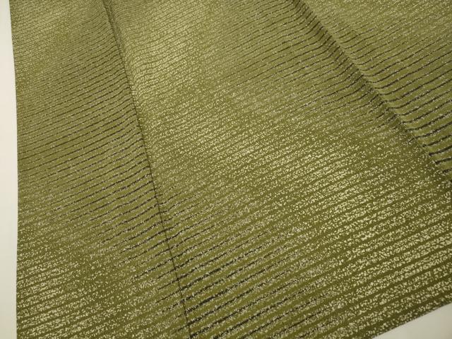 平和屋着物▽上質な小紋 単衣 横段文 正絹 逸品 CAAV3729dy