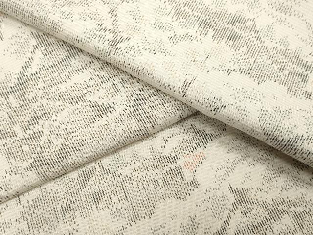 平和屋着物▽上質な紬　単衣　風景文　正絹　逸品　CAAV3740dy