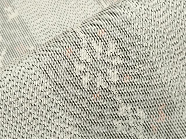 平和屋着物▽上質な紬 単衣 吉祥花間道 正絹 逸品 CAAV3742dy