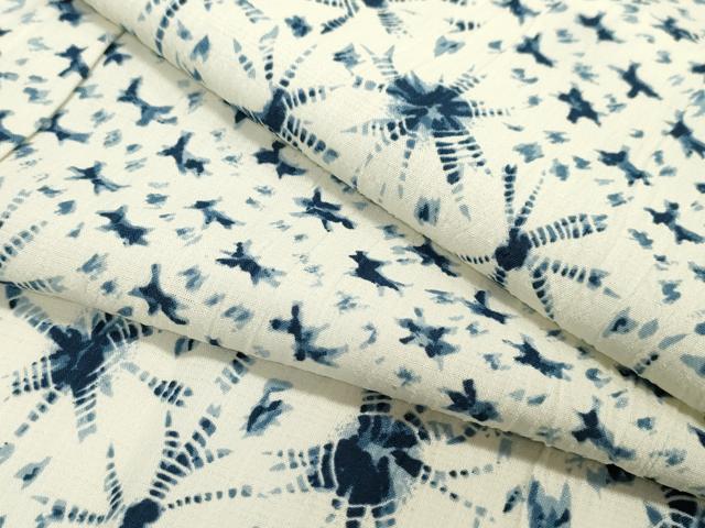 平和屋着物▽小紋　単衣　絞り　斜線文　洗える着物　CAAV3756dy