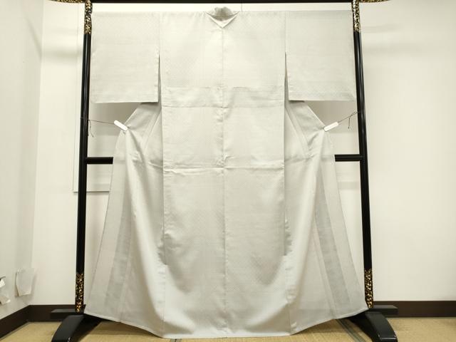 平和屋着物▽西陣　お召　単衣　作家物　80亀甲　吉祥文　反端付き　正絹　逸品　CAAV3759dy 平和屋着物▽西陣 お召 単衣 作家物 80亀甲 吉祥文 反端