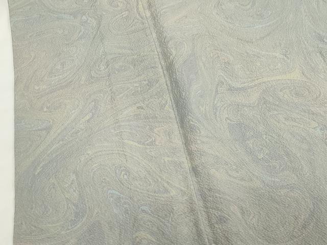 平和屋着物▽墨流しの第一人者 薗部正典 小紋 単衣 墨流し