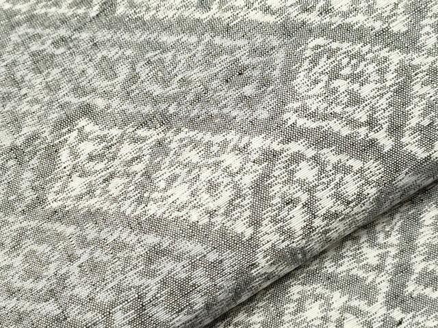 平和屋着物▽上質な紬 単衣 吉祥文 正絹 逸品 CAAV3878dy