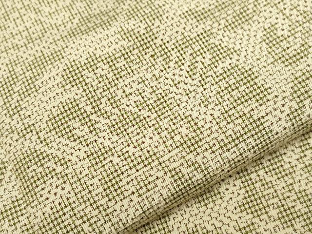 平和屋着物▽上質な紬 単衣 更紗花文 正絹 逸品 CAAV3891dy